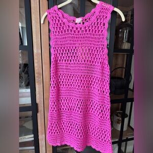 NWT Show Me Your Mumu Barbie crochet dress girls swimsuit coverup knit midi